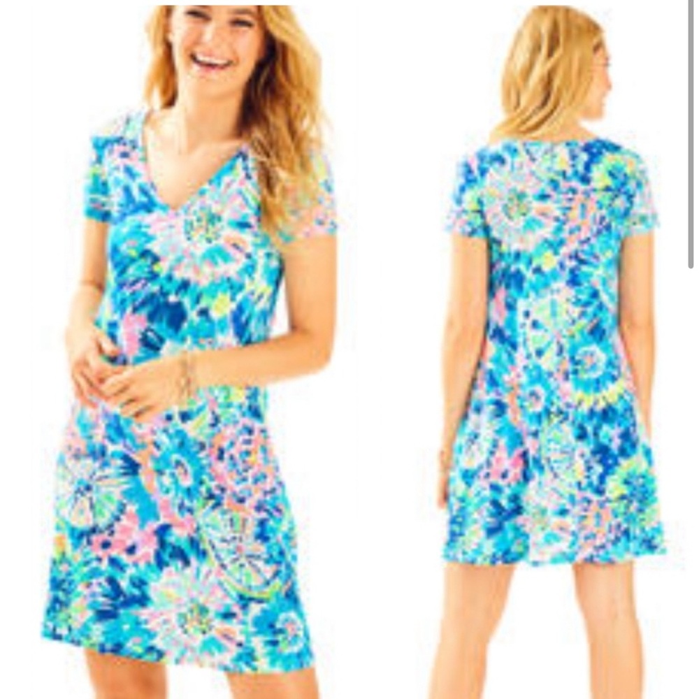 Lilly Pulitzer‎ Blue and Pink Floral Dress